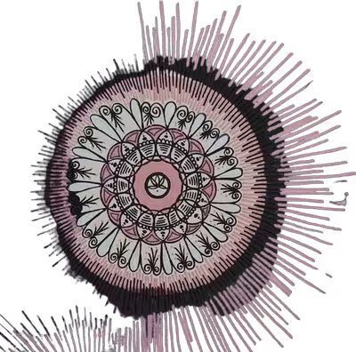 Dekorativní prvek malá mandala